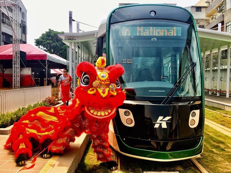 高雄環狀輕軌測試典禮